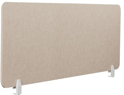 Schreibtisch Trennwand Akustik Polster beige 160 x 50 cm Schallschutz Split