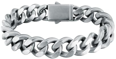 Sector No Limits Bracciale da uomo in acciaio, catena, collezione SECTOR BOLD, regalo da uomo, Acciaio inossidabile => Acciaio inossidabile