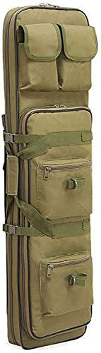 ANSNOW Taktische Gewehrtasche, Gewehrkoffer, Waffenkoffer, Gepolsterter Gewehr-Aufbewahrungsrucksack, Integrierteen- Und Magazinaufbewahrung Zum Jagen Und Angeln/Armeegrün/120 cm