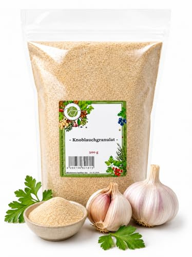 K T 500 g Knoblauchgranulat GII - Knoblauch Granulat - Knoblauch getrocknet & granuliert - 1A Qualität