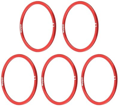 Sanmum 5 Stück Fahrrad Tretlager Unterlegscheibe | Aluminium Legierung Schwungrad Nabe Spacer 1.5/2/2.5/3mm Für BB68 BB73 BB90 BB92