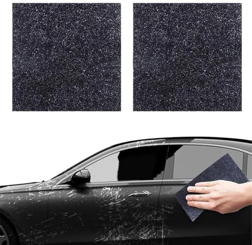 XPEX 2 Pezzi Restauratore di Vernice Auto Panni microfibra 10 * 10CM gomma magica Panno Nano per Rimozione Graffi, Protezione e Lucidatura per Tutti i Veicoli lucidante fogliare