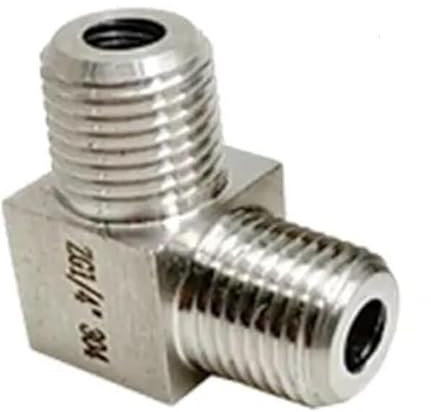 90-Grad-Rohrbogen – 1/8 Zoll bis 1 Zoll BSP Innen-/Außengewinde, Edelstahl 304, Hochdruck-90°-Bogenverbinder for industrielle Rohrsysteme(3/4,Male to Male)