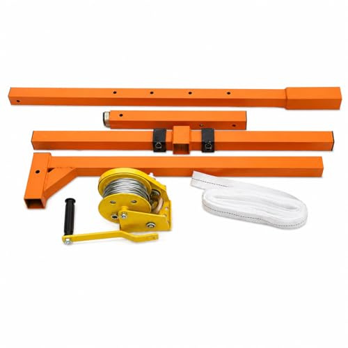 Palan d'installation de l'unité extérieure de climatiseur avec support de levage et treuil manuel, palan manuel pour montage, démontage (taille : 150 kg 25 m ensemble complet)