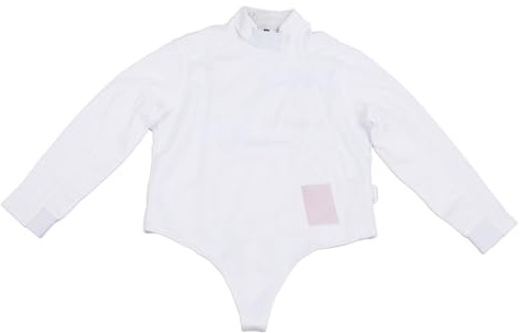 SUNGOOYUE Veste d'escrime, Haut de Protection Anti-Coups pour Enfants avec Tissu Léger et Respirant en Soie Glacée pour l'entraînement et Les Compétitions, Poignets Réglables, Coutures Renforcées