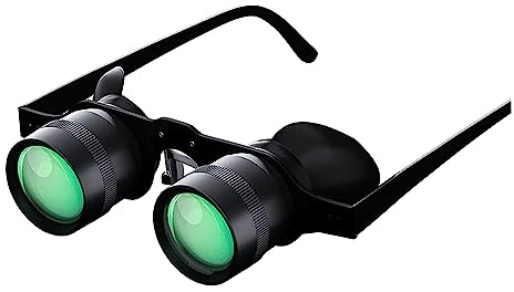 Kopinma Kleines Angel Fernglas, Tragbar Freihändige Opernbrille, Freihändiges Fernglas, Teleskop, 10 Fach Zoom Brille für Outdoor Angeln, Vogelbeobachtung, Sport, Konzerte, Theater, Oper