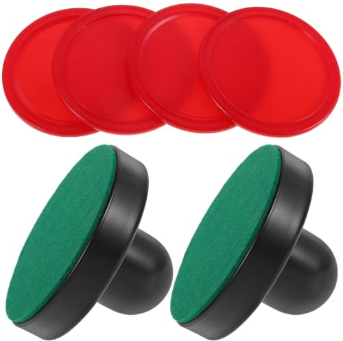 TEHAUX Accesorios de Hockey de Aire para Mesa Empujadores Versátiles de Abs y Fieltro, Fáciles de Usar para Actividades de Ocio en Casa