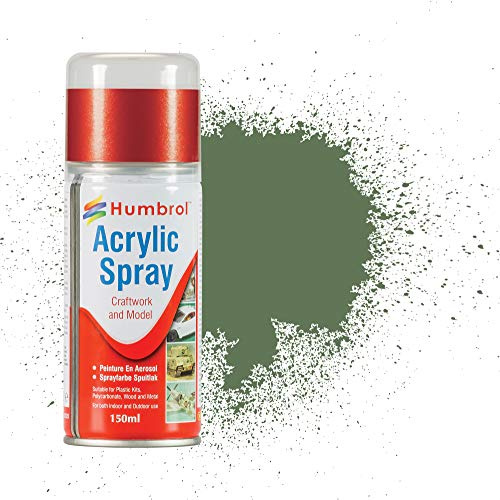 Humbrol Miniature Paint Spray - AD6080 No 80 150ml - Matt Paints for Model Painting, Modelling Paint for Miniatures - Matt Paint Primer for Plastic, Wood, Metal Surfaces