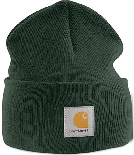 CARHARTT A18 ACRYLIC klockhatt, BEENIE., En storlek, Mörkgrön, 1