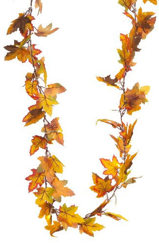 Heitmann Deco LED Motiv-Lichterkette mit Ahornblättern - Herbst Deko-Girlande mit 20 LEDs - batteriebetrieben; innen