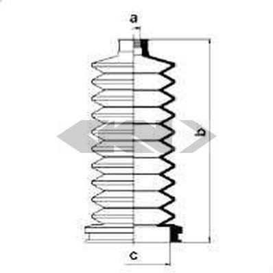Spidan 83557 Faltenbalg, Lenkung