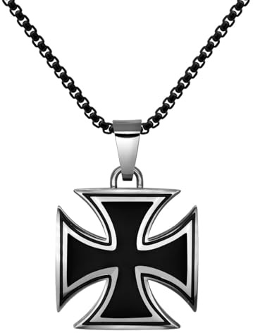 Soul-Cats Edelstahl Anhänger Eisernes Kreuz Iron Cross mit oder ohne Kette