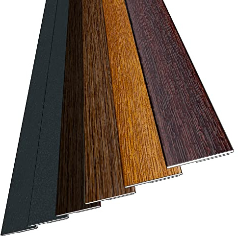 2x 6m Fensterleiste Flachleiste Abdeckleiste 30mm Höhe - Made in Germany - 1 m bis 60 m (OHNE LIPPE) selbstklebend Flachleisten in grau, anthrazit, braun, dunkelbraun, golden-oak