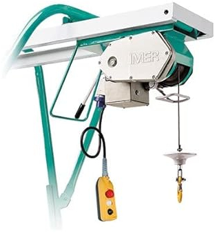 Imer - Elévateur 1,1kW 230V Monophasé capacité 300Kg avec télécommande 1.5 m 3 boutons - ET 300 N