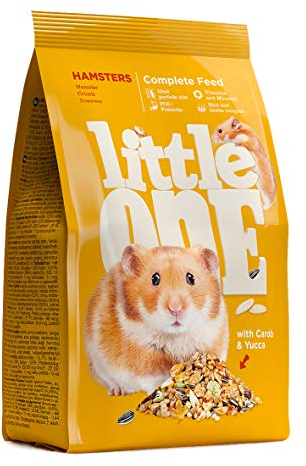 Little One Alleinfutter für Hamster | 400 g | Ausgewogene Zusammensetzung | Aus Weizen, rote Hirse, Gerste, Maisflocken, Kürbiskernen | Hohe Nahrhaftigkeit und Bekömmlichkeit