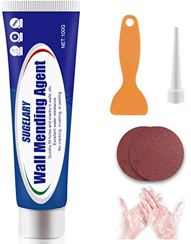 Sugelary Wandreparaturcreme, Fertig Spachtelmasse Weiß Wand, Effektiv Ausbessern von Bohrlöchern und Füllen von Rissen, Löchern, Graffiti