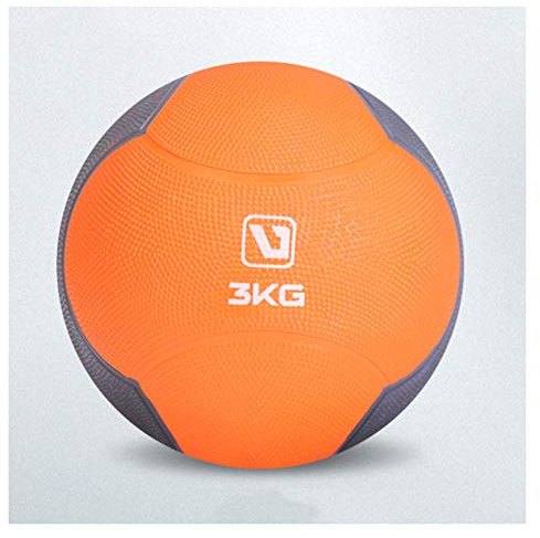 Medizinbälle Hua Farbige Medizinbällchen, Feste Elastische Gummibälle, Für Kernfestigkeit Trainingsbälle Für Männer Und Frauen, Balance-Ball, 10 Gewichtsoptionen (Size : 3kg)