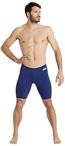 ARENA Solid Team Bañador Hombre, Traje de Baño de Secado Rápido, Jammer Hombre, Tejido MaxLife Eco con Máxima Resistencia al Cloro y Protección UV UPF 50+, Forro Frontal