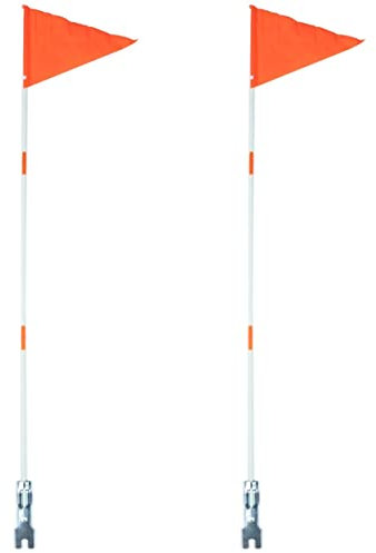 INOOMP 2 Sets Flagge Pole Stabile Auto Flagge Montieren Flagge Fixator Für Warnung Nationalen Flaggen Einfach Zu Befestigen Entfernen