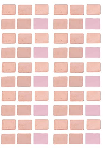 60 Pièces Dissipateur Thermique Cuivre Pad Shim Silicone Pad Dissipateur Thermique CPU Refroidisseur Kit Pour VGa VRAM RAM 20x20mmx0.3mm 0.5mm 0.8mm 1mm 1.2mm 1.5mm