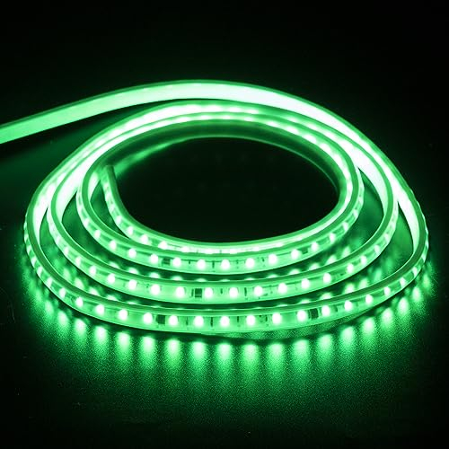 pcning LED Streifen RGB 15M 230V Direktanschluss 5050 60leds/m IP67 Wasserdicht Lichtleiste Strip Light, 15 Meter 230 Volt LED Lichterband mit Stecker (15m, RGB)