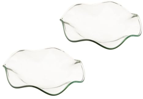 Plat D'huile Essentielle en Verre 2 Pièces pour Aromathérapie
