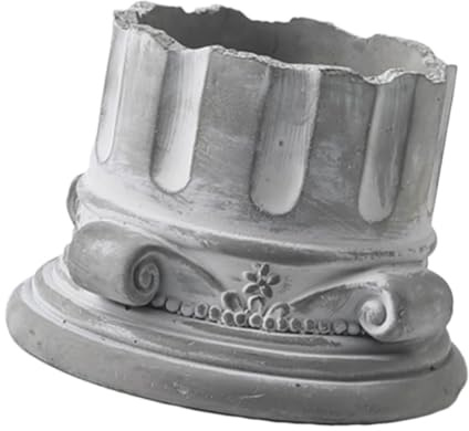 INOOMP Contenitore in Cemento Design Vintage per Decorazioni Interni e Esterni 25cm