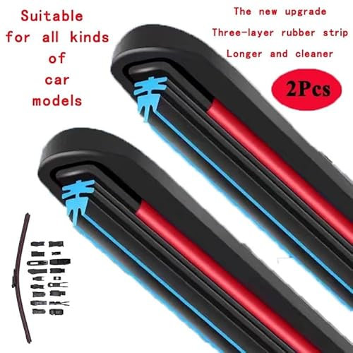 Auto wischer/Passend for Volkswagen VW Passat B5 B6 B7 B8 2002~2019 Wischerblatt Autozubehör Aufkleber Frontscheibenwischer 2003 2010 2016 2018 Auto wischer abziehe(2002-2005 B5)