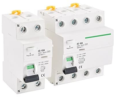 AC RCD 2P 4P 230V 400V 63A 30mA 4.5KA disjoncteur différentiel électromagnétique interrupteur dispositif de courant résiduel 1 pièces(2P)