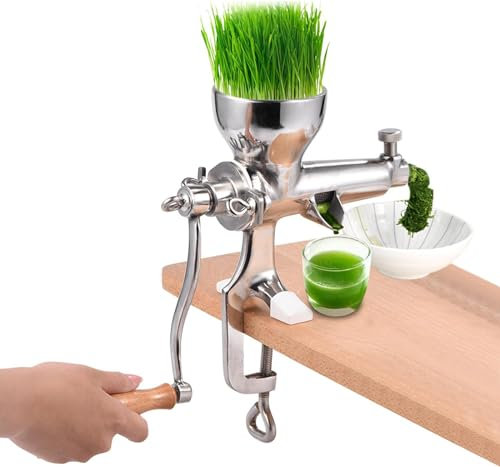 Spremiagrumi manuale Wheatgrass, estrattore manuale per migliorare l'efficienza dell'estrazione del succo, design separato, succo che scorre liscio e veloce, per erba di grano, frutta, verdura