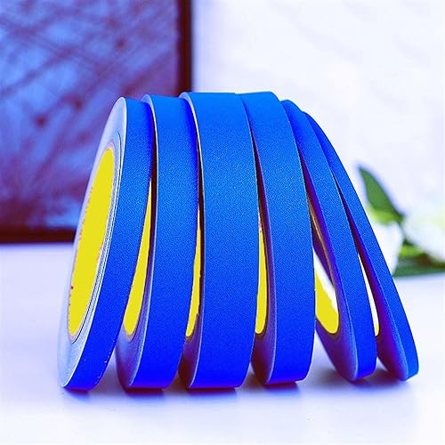 GQQGSHOP 25M Bordures de Papier Peint Auto-adhésives, Autocollantes pour Décoration Murale, Bordures Adhésives Imperméables Chambre à Coucher, Papier de Décoration Murale(Matte Deep Blue,1CM(W))