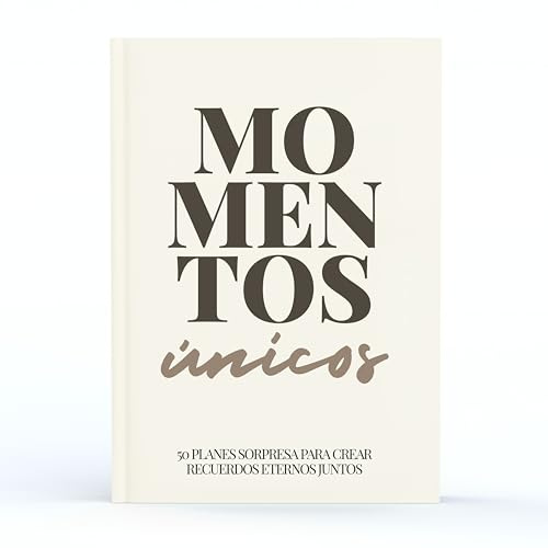 Momentos Únicos, Libro de Retos en Pareja, 50 Planes Sorpresa en Pareja para Rascar, Juegos Parejas Citas, Regalo Original Aniversario o San Valentín, Álbum Fotos Recuerdos Novio Novia Aventuras