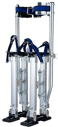 Robuste Trockenbau-Stelzen aus Aluminium, Werkzeug aus Aluminiumlegierung, professionelle Qualität, verstellbare Trockenbau-Stelzen, 18-30 Zoll (46-76 cm), höhenverstellbar, Tragkraft 100-150 kg, f