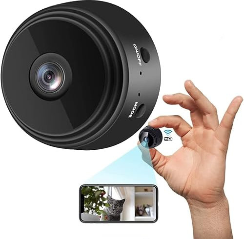 Hidden Spy Camera, Wireless Mini Camera Full HD with Audio and Video, 1080P Hidden Secret Baby Monitor Home Security Surveillance Cam with Night Vision Motion Detection for Outdoor/Indoor