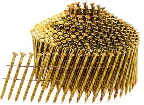 UnitSteel 15° Coilnägel - 2,1x35mm, 3.500 stück, Kleine Verpackung, Ringnägel für Druckluft-Nagler, Gips/Fermacell, für fast alle Marken von Tackern