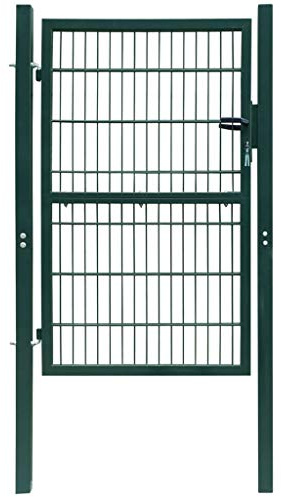 Xichuzi Cancela de Valla 2D Individual Verde 106x210 cm, Puertas Metalicas Exterior, Puerta Jardin, Valla De Jardin, Puerta De Jardín - 141751