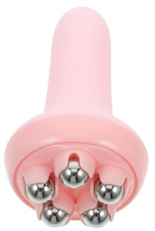 minkissy Tiefengewebe Massage Roller für Nacken Fuß Oberschenkel Handheld mit 5 360-Grad Metall Rollerball Effektive Körpermassage für Entspannung und Muskelregeneration