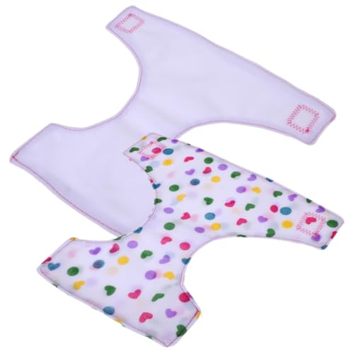 YARNOW Verstellbare Puppenwindeln 2 Stück Wiederverwendbare Babypuppen Unterwäsche Mädchen Puppenkleidung Für Rollenspiele