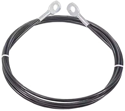Gralara Fitness Pulley Cable 6 mm Multipurpose Steel Wire Rope Lifting Wrists Arms Forearms Training Pulley Attachment Home Gym, 180 cm