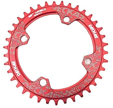 TANGSIYANG Kettenblatt 104BCD Fahrrad Schmale Breite Kettenblatt 32/34/36/38T MTB Mountainbike BCD104 Kurbelgarnitur Zahn Platte Teile