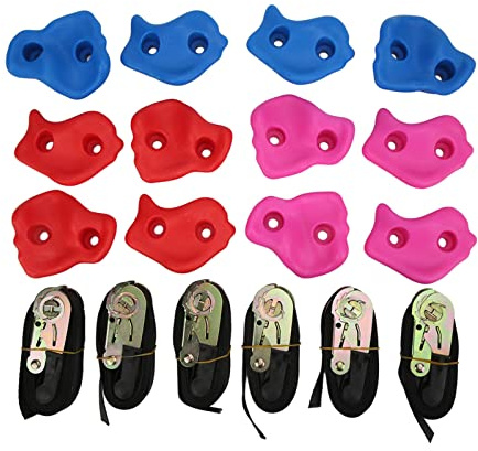 XOYIXOYI Prese per arrampicata sugli alberi, per bambini e adulti, materiale plastico resistente, carico di 220 libbre, attrezzatura per allenamento all'aperto, percorso a