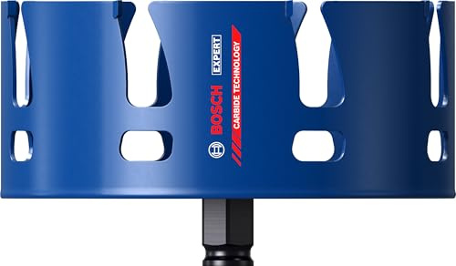 Bosch 1x EXPERT Construction Material PC Plus Lochsäge (für Weichholz, Grobspanplatte, Ø 152 mm, Professional Zubehör Bohrmaschine)
