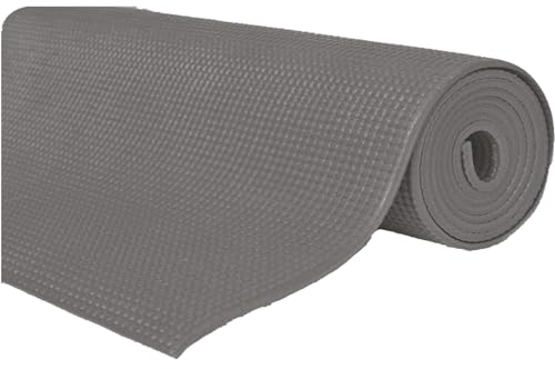 Alfombrilla Lisa Protector con Base Antideslizantes Almohadilla Multiuso | Base Cajones Cocina Vajilla Fregadero Armarios | 100% PVC Higiénica | Ancho 61cm - Gris