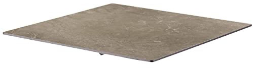 Oviala - Bandeja de mesa, 70 x 70 cm, laminado en mármol, color beige