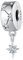 Stopper Clip Bead for Pandora Bracelets, 925 Sterling Silver Shooting Star Clasp Spacer Stopper Bead Charm with Jewelry Box