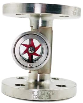 Flansch Schauglas Wasserdurchflussanzeiger DN15-DN40 Edelstahl 304 Hochdruck 1,6MPa für horizontale oder vertikale Rohrleitungsinstallation, industrielle Nutzung (DN40)