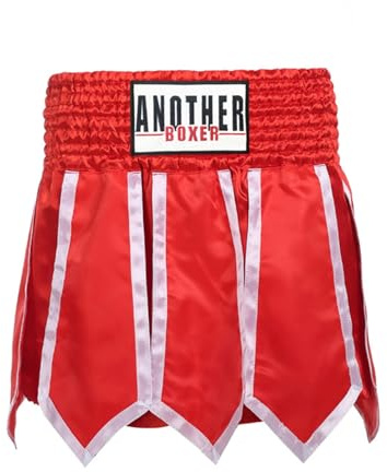 LDOZ Short de Boxe Doux MMA BJJ Muay Thai, Short d'entraînement de Combat pour Adultes et Enfants(Red,XS)