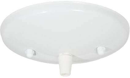 B&P Lamp® Modern Ceiling Light Canopy Plate Kit (White)
