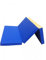 NiroSport Turnmatte klappbar Klappmatte 210 x 100 x 8 cm Blau/Gelb Weichbodenmatte Matte Gymnastikmatte Fitnessmatte Sportmatte