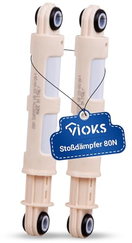 VIOKS 2x Stoßdämpfer 80N Waschmaschine Ersatz für AEG 132255301/5 | Zubehör Ersatzteile Set, passend für AEG Privileg Waschmaschinen